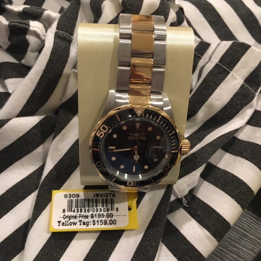 Invicta Two Tone Watch Model 9309